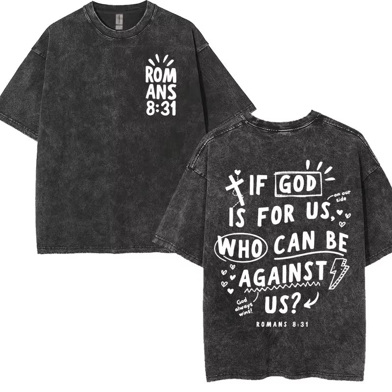 Washed Vintage Aesthetic Christian T-Shirt Men'S Jesus Died for Me Now I Live for Him Tee Shirt Unisex Fashion Oversized T Shirt
