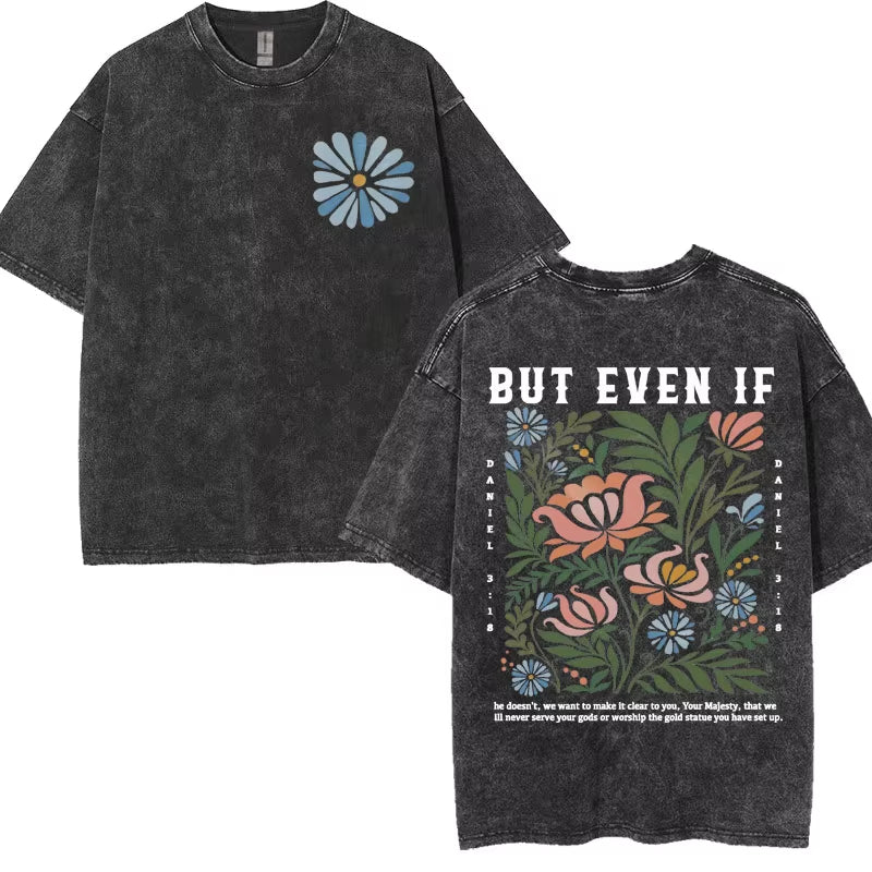 Washed Vintage Aesthetic Christian T-Shirt Men'S Jesus Died for Me Now I Live for Him Tee Shirt Unisex Fashion Oversized T Shirt