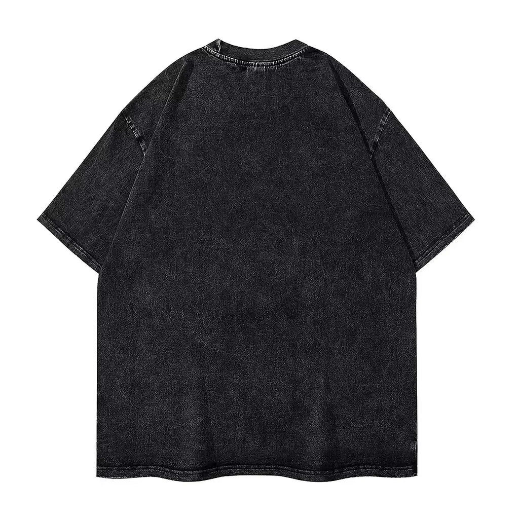 Man Women T-Shirt Yujiro Hanma Gym Washed T Shirts Harajuku Baki Anime Otaku Summer Tee Shirt Y2K Classic Loose Clothes Gift